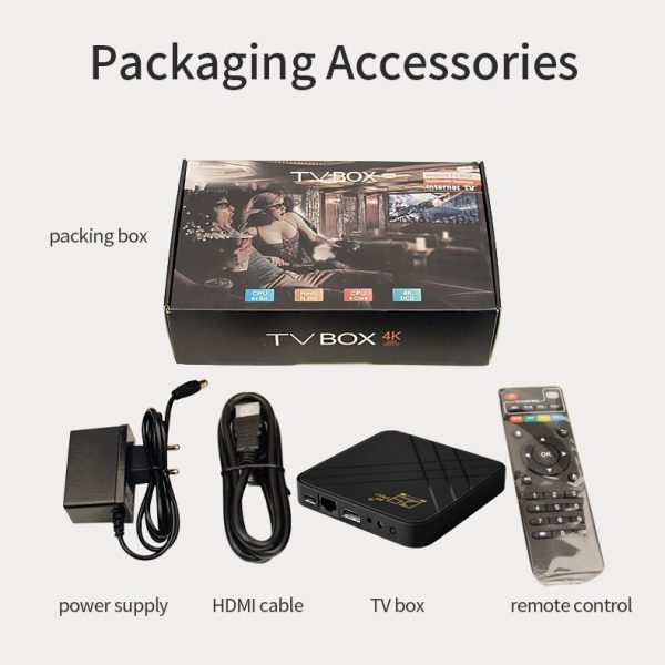 ⁦Android Set-top Box 4K TV Box HD Smart Player Dual-band WiFi⁩ - الصورة ⁦3⁩
