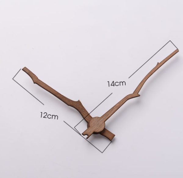 ⁦Walnut Wood Wall Clock Pointer Accessories 1214-inch⁩ - الصورة ⁦4⁩