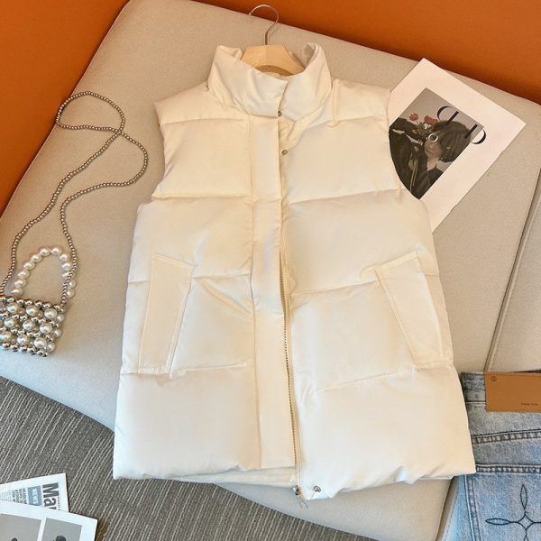 ⁦Down Cotton Vest Women's Short Korean Style Autumn And Winter⁩ - الصورة ⁦6⁩