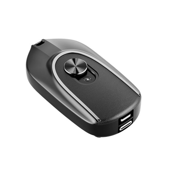 ⁦2 In 1 Mini Keychain Power Bank Keyring Hanging Buckle 2 Output Interfaces 5V 1200MAH Backup Power Bank Retractable Plug Waterproof Phone Charging Accessories⁩ - الصورة ⁦10⁩