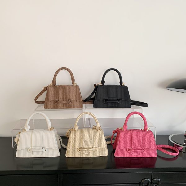 ⁦French Fashion Casual Simple Western Style Simple Fashion Shoulder Messenger Bag⁩ - الصورة ⁦5⁩