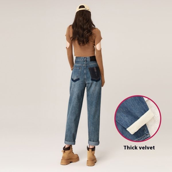 ⁦Autumn And Winter High Waist Harem Jeans Women⁩ - الصورة ⁦7⁩
