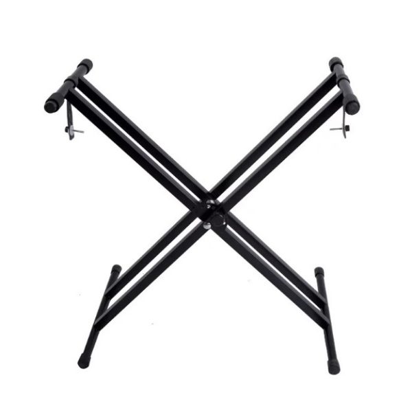 ⁦X-type Adjustable Double-tube Electronic Organ Rack Double-tube Keyboard Stand⁩ - الصورة ⁦9⁩