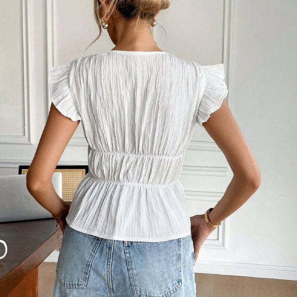 ⁦Bow Cardigan Shirt Women⁩ - الصورة ⁦3⁩