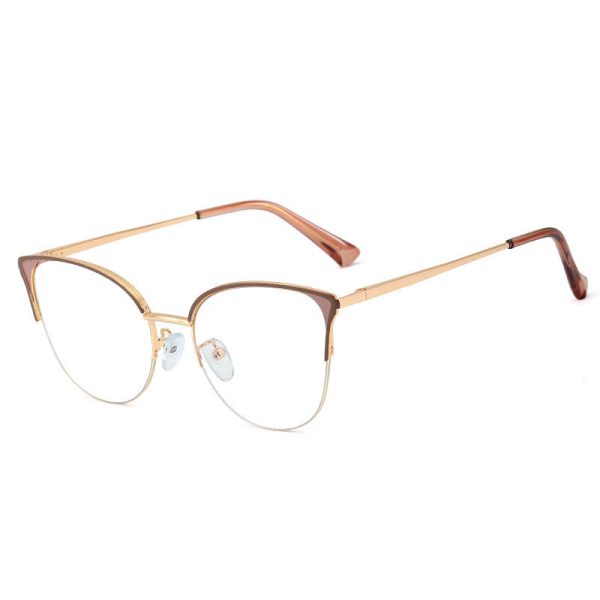 ⁦Women's Fashion Half Frame Blue Light Blocking Glasses⁩ - الصورة ⁦2⁩