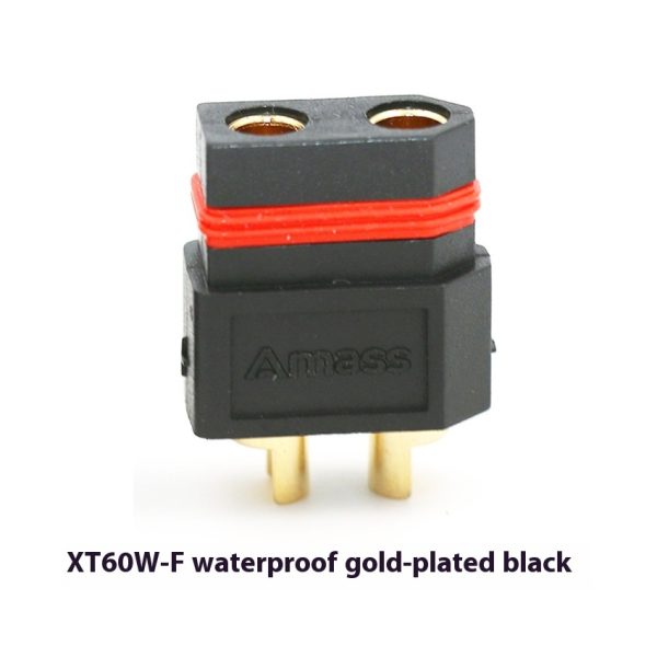 ⁦XT60W-M F Male And Female Connector Waterproof Gold-plated Black High Current Plug Model Accessories⁩ - الصورة ⁦6⁩