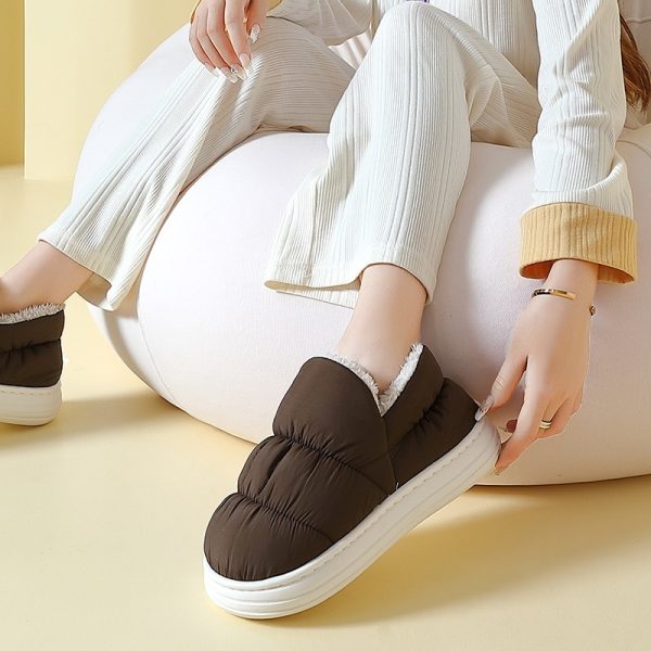 ⁦Ankle Wrap Cotton Slippers Women's Winter⁩ - الصورة ⁦2⁩