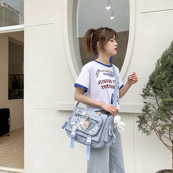 ⁦Women's Fashion Versatile Canvas Shoulder Bag⁩ - الصورة ⁦3⁩