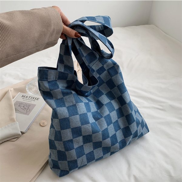 ⁦Women's Fashion Casual Checkerboard Shoulder Bag⁩ - الصورة ⁦2⁩