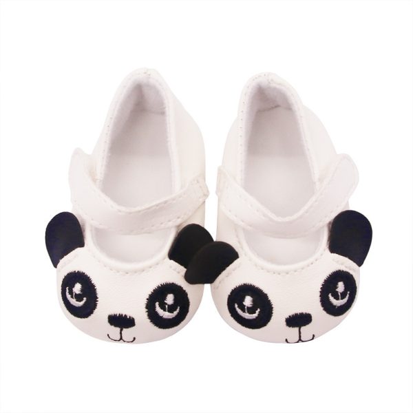 ⁦18-inch American Girl Children's Shoes Panda Flat Shoes Toy Accessories Doll Clothes Hot Sale Doll Accessories⁩ - الصورة ⁦2⁩