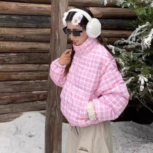 ⁦Winter New Dopamine Short Warm Down Cotton Jacket⁩ - الصورة ⁦3⁩
