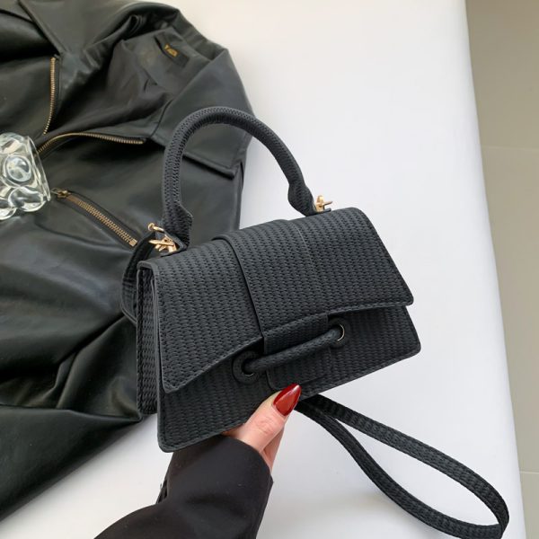 ⁦French Fashion Casual Simple Western Style Simple Fashion Shoulder Messenger Bag⁩ - الصورة ⁦7⁩