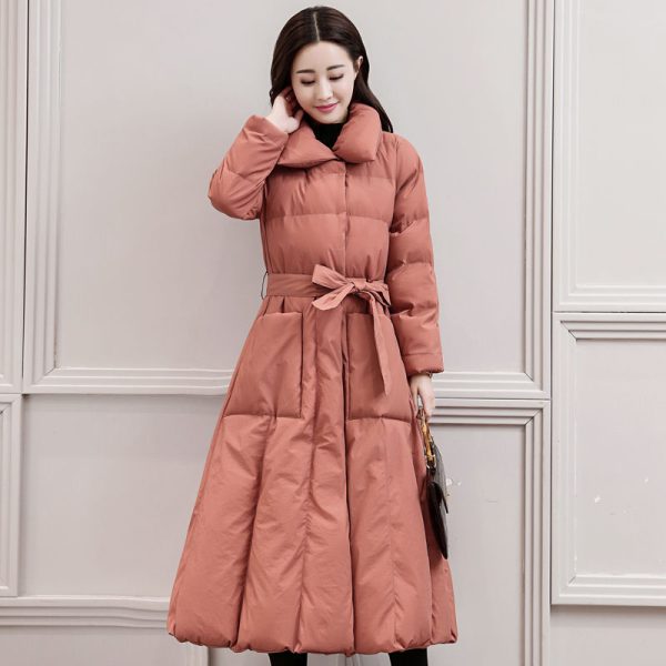 ⁦Women's Cotton-padded Clothes Mid-length Loose Bf Down Cotton Jacket Coat⁩ - الصورة ⁦8⁩