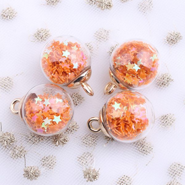 ⁦16mm Round Transparent Colored Glass Ball Ornament Accessories Handmade Material⁩ - الصورة ⁦9⁩