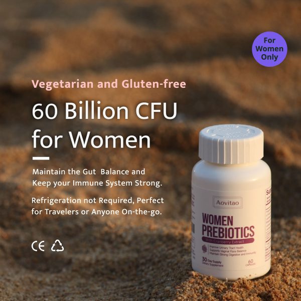 ⁦Vaginal Probiotics Women Ph Balance Pills Female Gut Health Prebiotics 60 Billion CFU Capsules Digestive Urinary Tract Support⁩ - الصورة ⁦3⁩