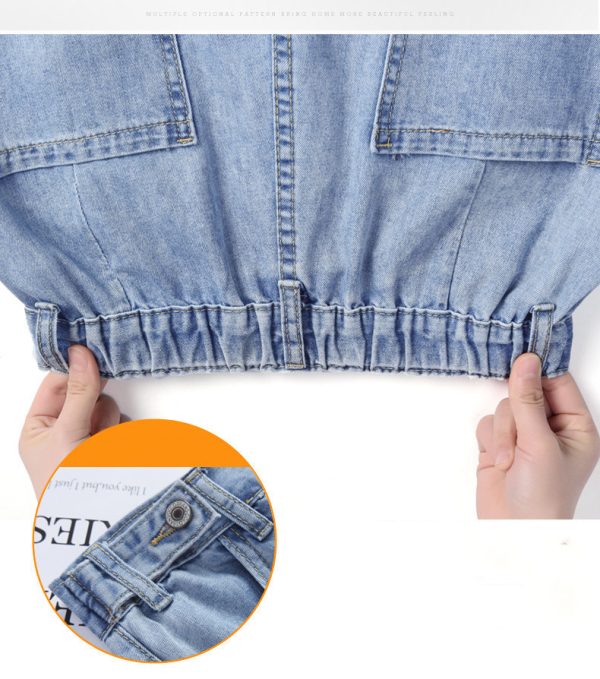 ⁦Women Ripped Look Thin And Straight High-rise Jeans⁩ - الصورة ⁦6⁩