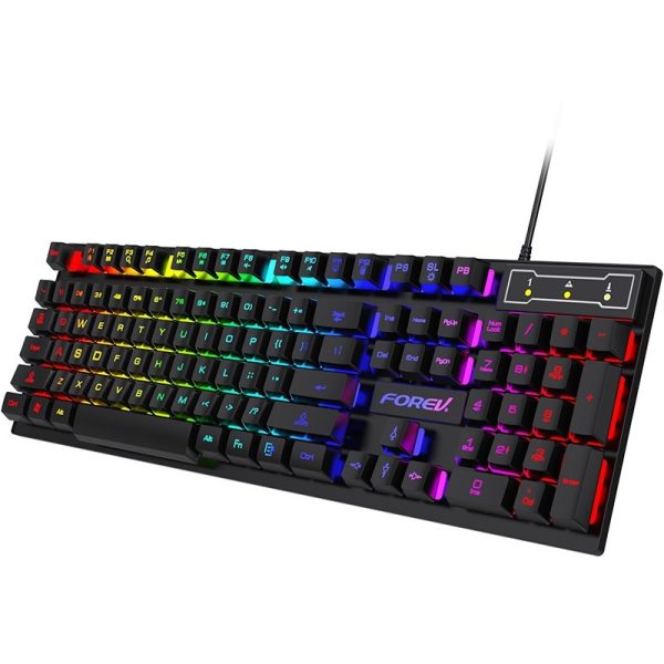 ⁦Wired Keyboard Luminous Desktop And Notebook Computer Accessories⁩ - الصورة ⁦6⁩