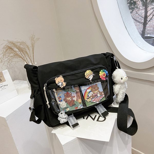 ⁦Women's Fashion Versatile Canvas Shoulder Bag⁩ - الصورة ⁦4⁩