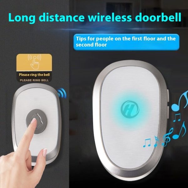 ⁦Doorbell Wireless Home Electronic Ultra Distance Unlimited Villa Waterproof Remote Control⁩ - الصورة ⁦4⁩