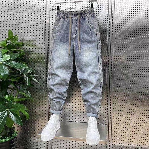 ⁦Summer Retro Washed Jeans For Men⁩ - الصورة ⁦4⁩