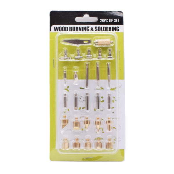 ⁦Wooden Gourd Pyrography 28 Piece Set Of Carving Accessories⁩ - الصورة ⁦5⁩