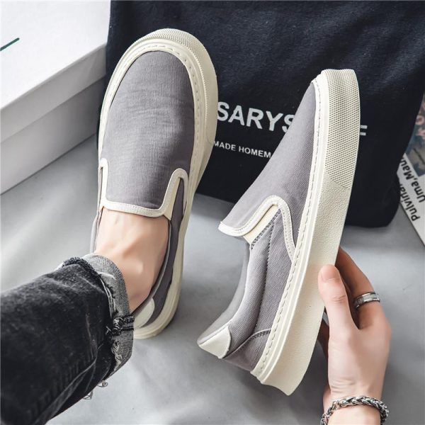 ⁦Summer Breathable New Canvas Shoes Men⁩ - الصورة ⁦3⁩