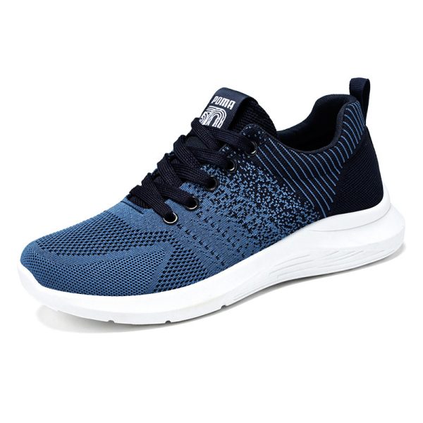 ⁦Men's Shoes Korean Casual Breathable Shoes Running Shoes Trendy Sneakers Men⁩ - الصورة ⁦7⁩