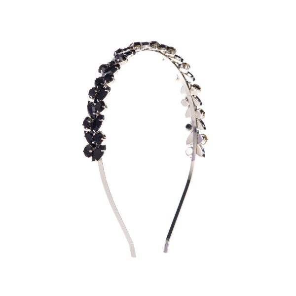 ⁦French Retro High-grade Hair Accessories Metal Texture Headband Rhinestone⁩ - الصورة ⁦7⁩
