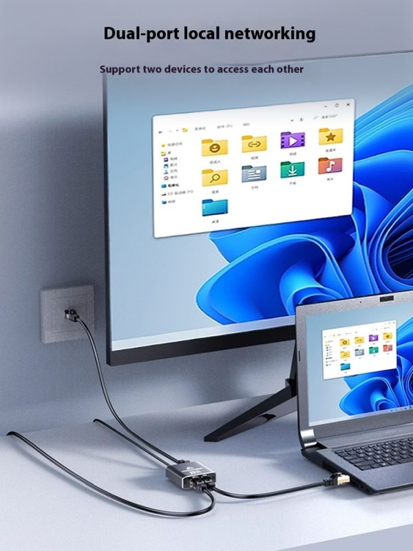 ⁦2-port 3-port One Divided Into Two Hub⁩ - الصورة ⁦2⁩