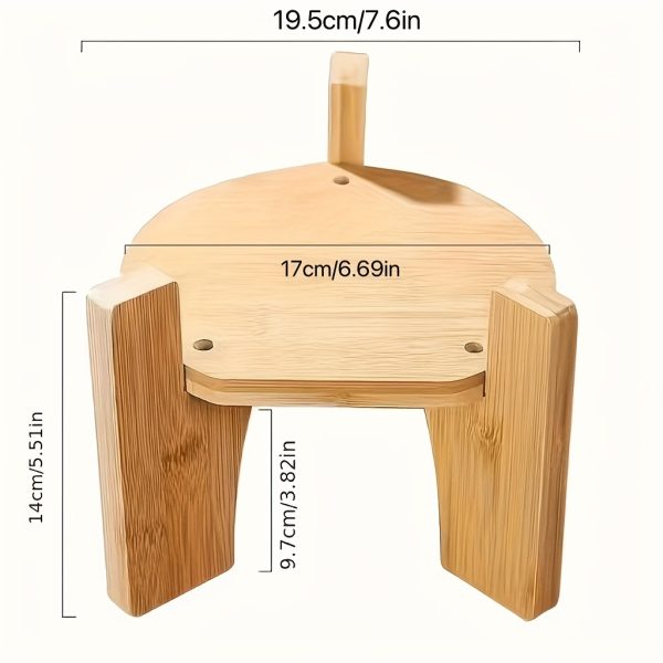 ⁦Bamboo Wooden Wine Bottle Cap - Versatile Round & Square Base For Glass Vases, Fish Tanks  Classic Home Decor Craft⁩ - الصورة ⁦3⁩