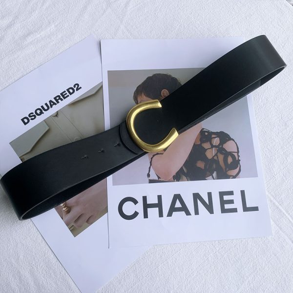 ⁦Black Women's Accessories Female Wide Belt⁩ - الصورة ⁦3⁩