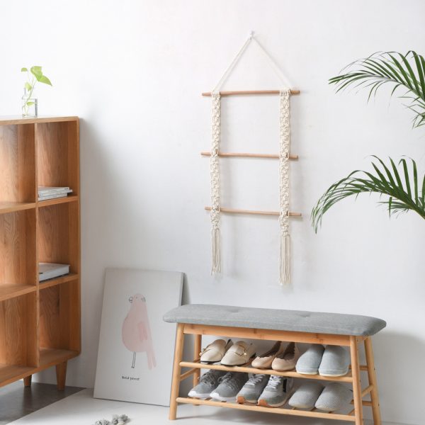 ⁦Home Decor Bohemian Handmade Cotton Rope Woven Tapestry⁩ - الصورة ⁦5⁩