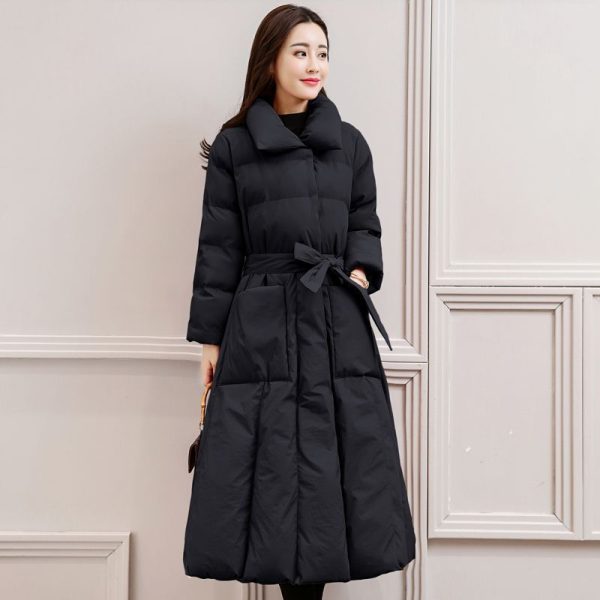 ⁦Women's Cotton-padded Clothes Mid-length Loose Bf Down Cotton Jacket Coat⁩ - الصورة ⁦3⁩