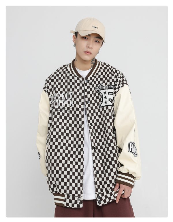 ⁦Stitching Men's And Women's Couple Jackets⁩ - الصورة ⁦3⁩