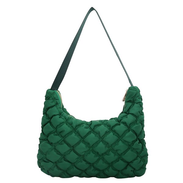 ⁦Women's Personalized Car Stitching Solid Color Nylon Bag⁩ - الصورة ⁦2⁩