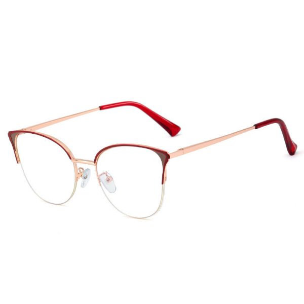 ⁦Women's Fashion Half Frame Blue Light Blocking Glasses⁩ - الصورة ⁦3⁩