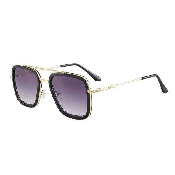 ⁦Sunglasses Male Sunglasses Women's Square Frame⁩ - الصورة ⁦3⁩