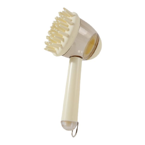 ⁦3 In 1 Pets Bath Brush For Dogs And Cats Shower Massage Brush, Depilation Comb And Foaming Tool, Anti-frizz Beauty Brush Pet Products⁩ - الصورة ⁦8⁩