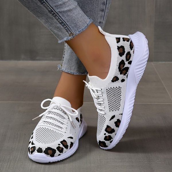 ⁦Women's Casual Sports Single-layer Shoes Flat Bottom Comfort Mesh⁩ - الصورة ⁦4⁩