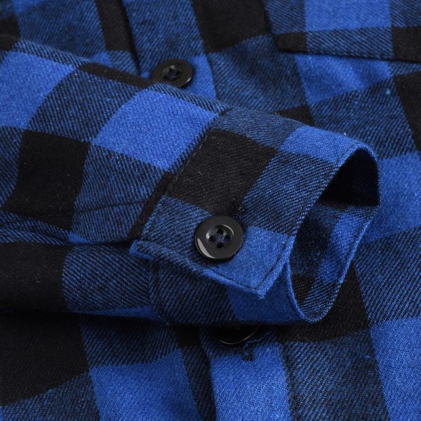 ⁦Boys And Girls Plaid Shirts Handsome Tops For Middle And Small Children⁩ - الصورة ⁦8⁩