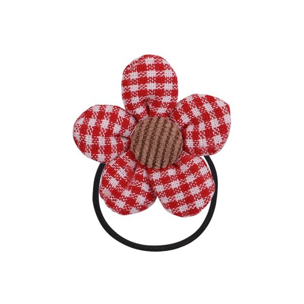 ⁦Cute Children Color Flower Rope Student Hair Band Hair Rope Hair Accessories⁩ - الصورة ⁦9⁩