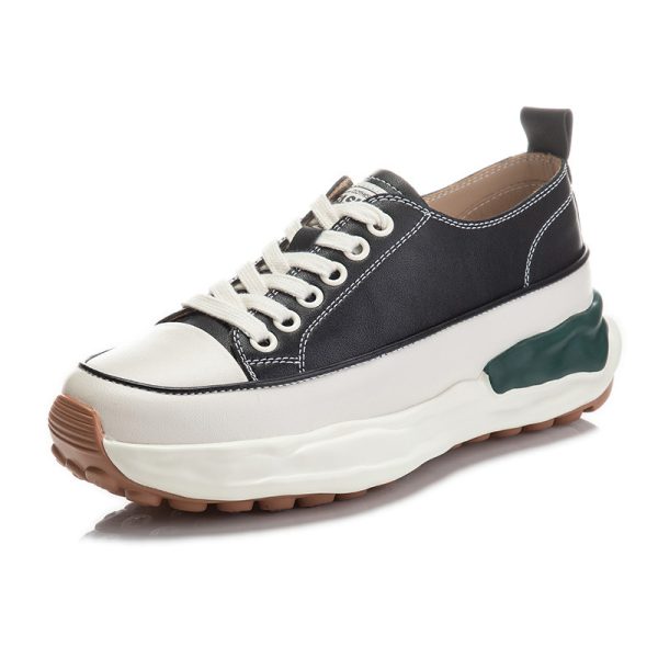 ⁦Women's New Flat Platform All Match Leather Shoes⁩ - الصورة ⁦2⁩