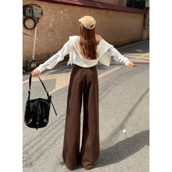 ⁦Autumn New Wide Leg Jeans For Women⁩ - الصورة ⁦5⁩