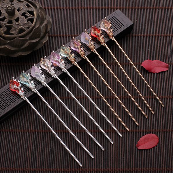 Women's Antique Simple Mulan Accessories Tassel Retro Hanfu Hairpin