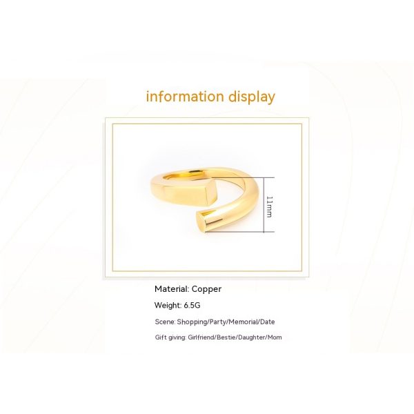 ⁦Love Heart-shaped Creative Ring Fashion Trending Jewelry⁩ - الصورة ⁦6⁩