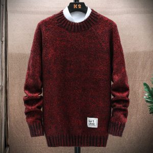 Teenagers Wear Knitted Sweater Tops And Bottoming Shirts