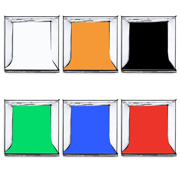 ⁦40CM Folding Studio LED Highlighting Dimming Photo Soft Light Box⁩ - الصورة ⁦2⁩