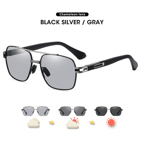 ⁦Vintage Metal Polarized UV Blocking Sunglasses⁩ - الصورة ⁦4⁩