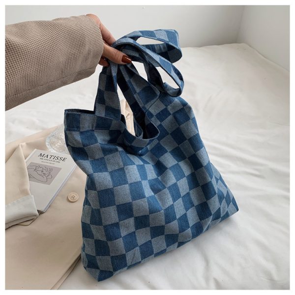 ⁦Women's Fashion Casual Checkerboard Shoulder Bag⁩ - الصورة ⁦6⁩