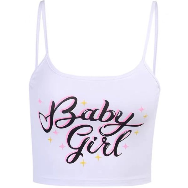 ⁦Sweet Baby Girl Starry Crop Tank Top For Women⁩ - الصورة ⁦3⁩